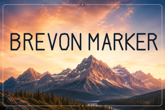 Brevon Marker Font