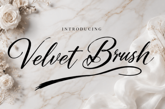 Velvet Brush Font