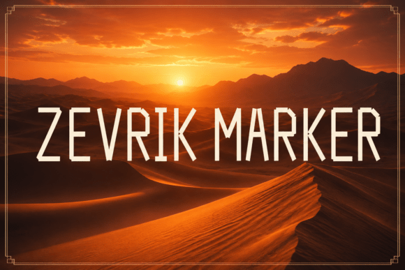 Zevrik Marker Font